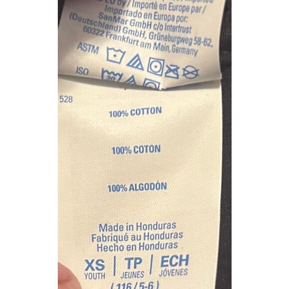 NWT Port & Company Black Kid's T Shirt Elf Squad Christmas Size XS - Picture 4 of 5